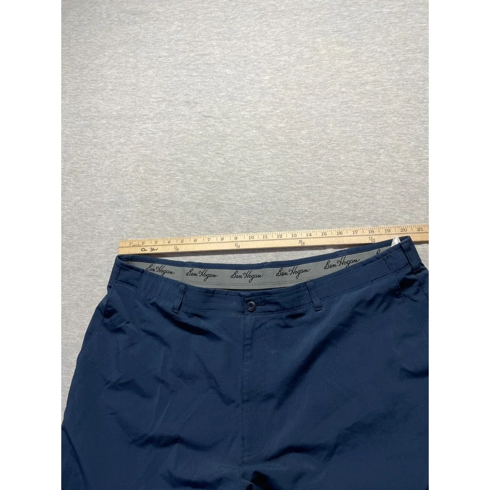 Ben Hogan Chino Shorts Mens 42 Navy Quick Dry Moisture Wicking Performance Golf